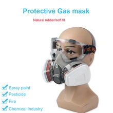Half Face Painting Spraying Respirator Gas Mask protect gas mask for Safety Work Filter Dust Mask Car Spray Protective Mask