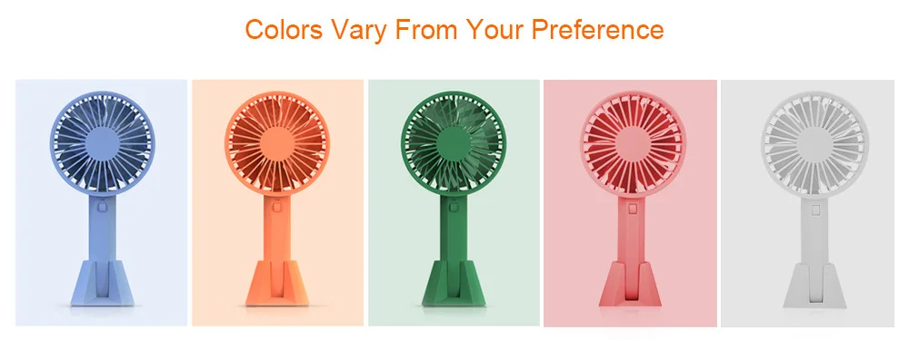 Xiaomi Youpin VH Stylish Portable Handhold Fan with a Detachable U-shaped Base