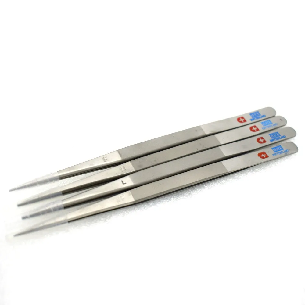 4PCS ONE SET GEM & DIAMOND STONE TWEEZERS JEWELRY TWEEZER TOOLS JEWELRY