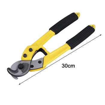 

12 Inch Multifunctional Bolt Cutter Wire Clipper Cable Cutter Non-slip Handle Labor-saving Manual Cable Scissors