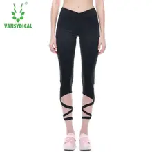 Фитнес Для женщин Штаны лоскутное эластичная быстросохнущая Высокая Талия Спортивные Леггинсы Тренажерный зал плюс Размеры