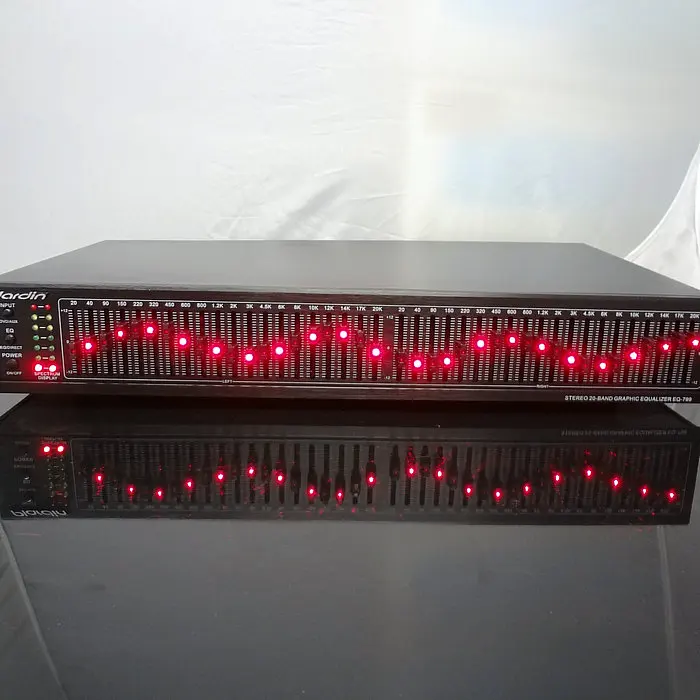 EQ 799 стерео двойной 20 полосный графический эквалайзер/высокая эффективность/KTV