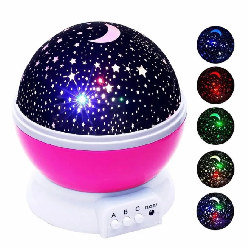 LED Toys Star Projector Night Light Rotating Novelty Light Up Starry