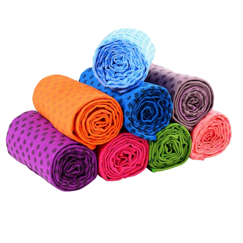 @1 Non Slip Yoga Спорт Мат Покрытие Полотенце Одеяло Фитнес-Упражнения Пилатес Тренировки ★