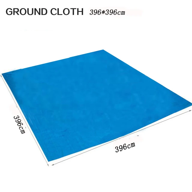 New Swimming Pool Cover Cloth Cloth Bracket Pool Cover Inflatable Swimming Pool Dust Cover Diaper Round Durable PE Cloth - Цвет: 396cm ground