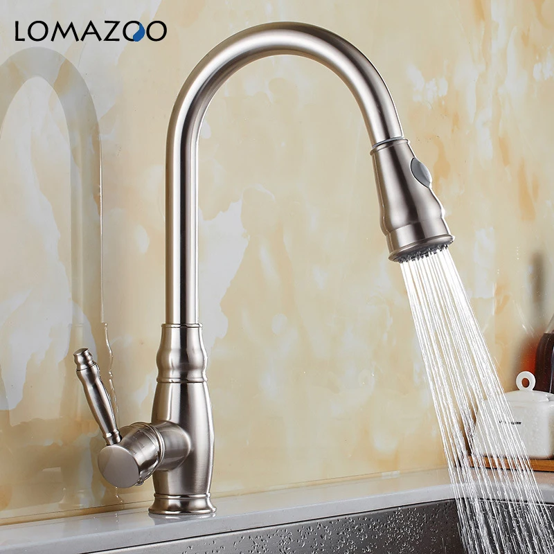 LOMAZOO Kitchen Faucet Bathroom Sink Faucet Adjustable Rotatable