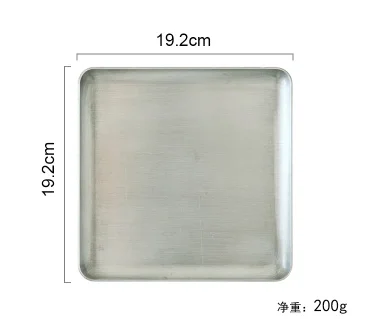 1 шт. алюминиевый Ретро лоток для хранения геометрический старый поднос для закусок промышленный ветровой алюминиевый поднос для гурманов для фотосессии s m l - Цвет: M