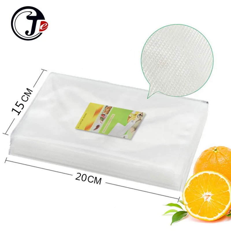 

300 Pieces/lot 15*20 CM Food Vacuum Sealer Bags New Arrival Food Saver Storage Bags for Kitchen Vaccuum Packing Machine Packer