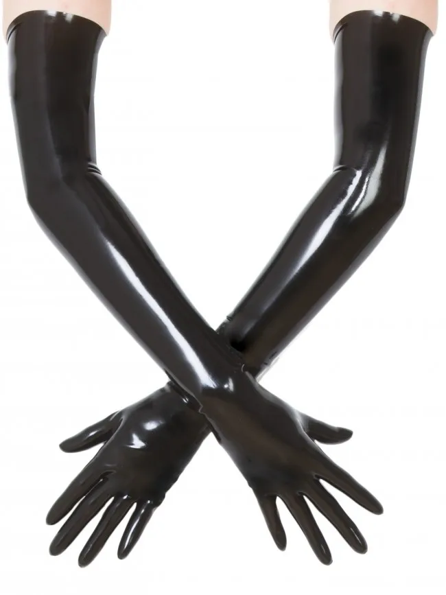 

1.0mm Latex Long Gloves Unisex Latex Long Gloves Moulded Gloves COSPLAY GLOVES
