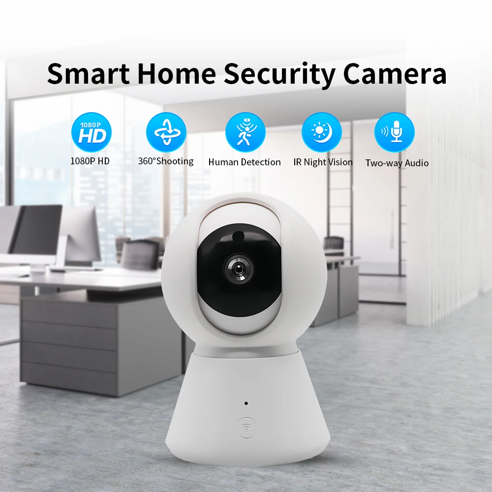 

Home Security Camera 1080P Wireless IP Surveillance Monitor with Motion Detection Two-way Audio Pets Monitor Camera