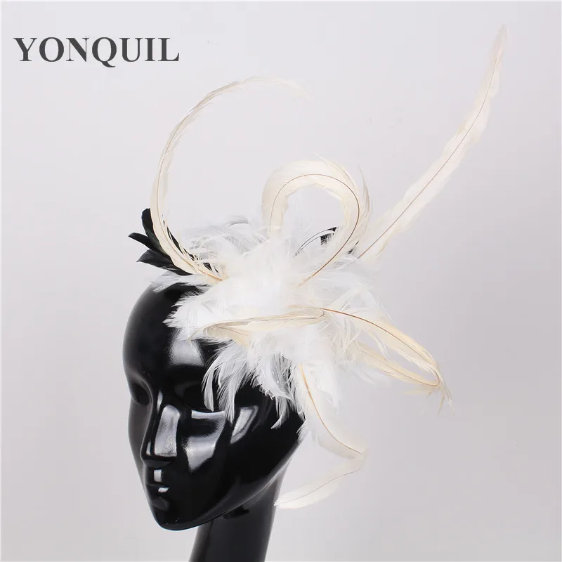 Новые модные женские туфли featherFascinators перо цветы заколка для волос для невесты аксессуары для волос может быть брошь свадьбы повязки на голову