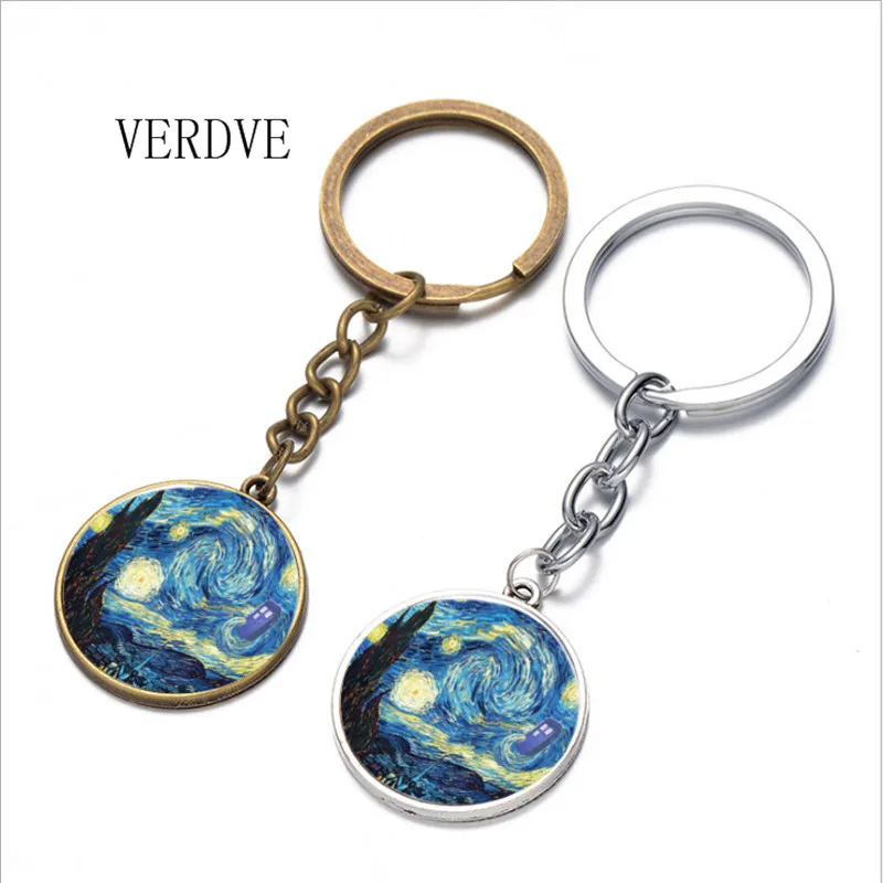 

2018 New 2-Color Glass Cabochon Horse Keychain Vintage Hot Sale Photo Keychain Horse