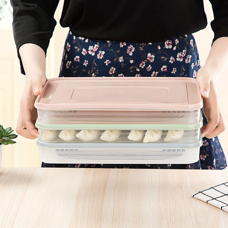 Ящик для хранения пельменей Wonderlife поднос продуктов контейнер свежих