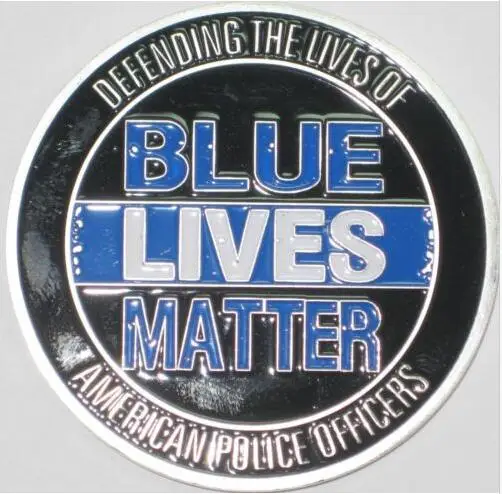 

Blue Lives matter large ~2" Challenge Coin BLM law enforcement police