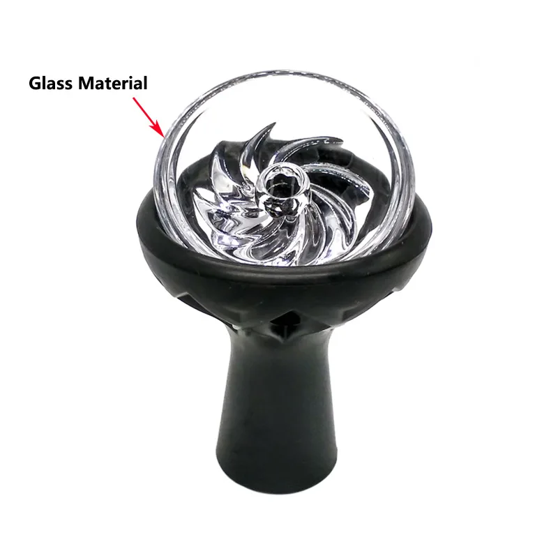 Силиконовая стеклянная чаша для кальяна с ручкой в форме листа держатель угля для кальяна Sheesha Narguile Chicha Cachimbas чаша для кальяна