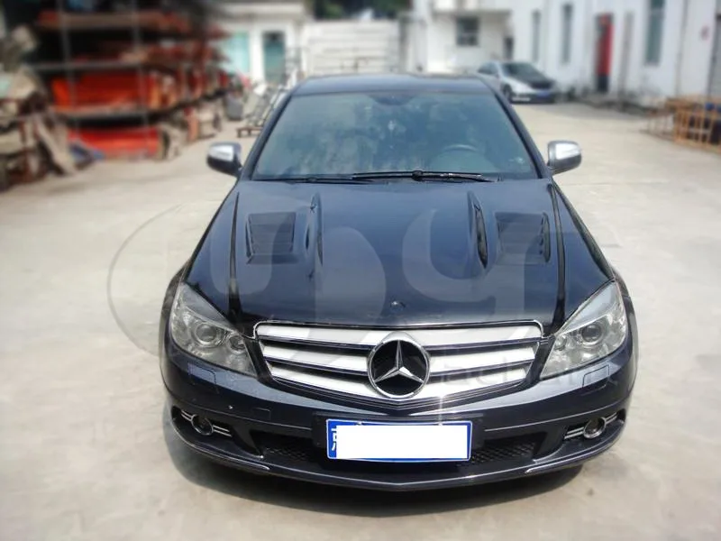 Авто-Стайлинг углеродное волокно CF капот подходит для 2008-2011 Mercedes Benz W204 c-класса DTM Стиль капот