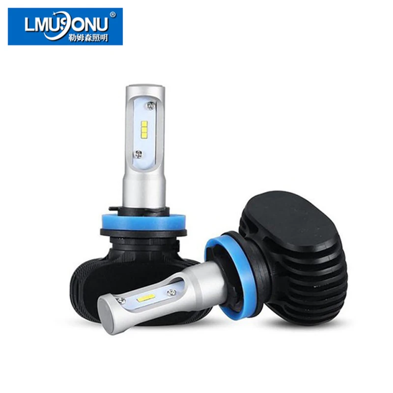 LMUSONU H11 Car Bulbs Led Headlight Kits Dipped Beam & High Beam Chips