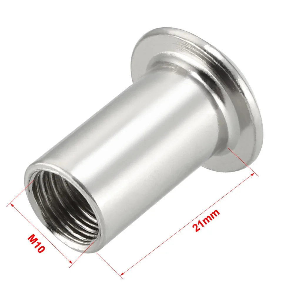 uxcell M6x22mm Rivet Hex Socket Head Insert Nut Screw Post Nickel Plated 20pcs a18072000ux0212 uxcell M6x22mm Rivet Hex Socket Head Insert Nut Screw Post Nickel Plated 20pcs a18072000ux0212