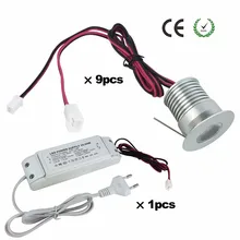 3 Вт Мини светодиодный светильник Кабинета светильник с чипом Cree 25D Точечный светильник ing 30 мм рубильник AC85-277V Затемняющая драйвер "сделай сам" с фишкой 9 шт./компл