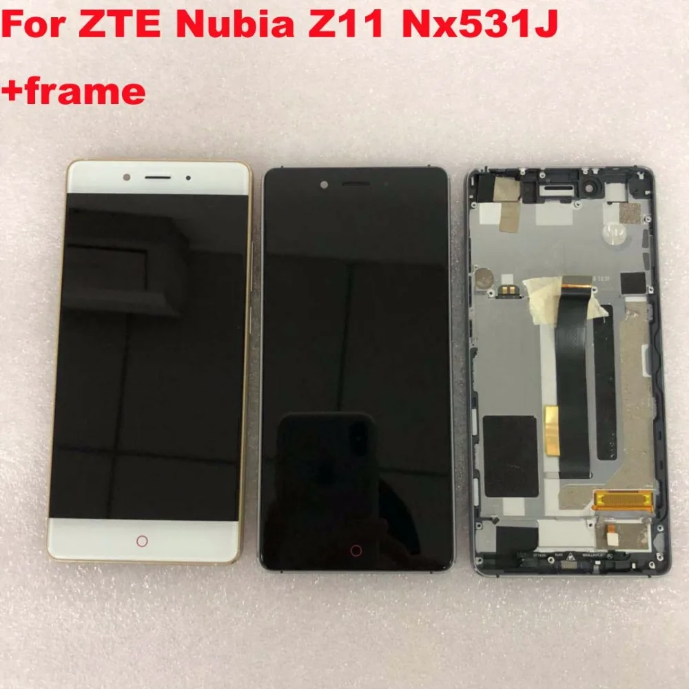 

5.5inch Brand New Original For ZTE Nubia Z11 Nx531J LCD Screen Display +Touch Screen Digitizer Assembly+Frame Black