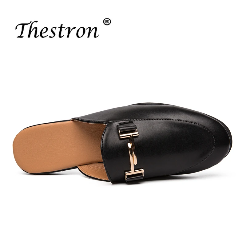 Summer 2019 Casual Adult Shoes White Black Fashion Footwear For Men Slip-on Pu Leather Shoes Man Half Drag Young Casual Shoes Summer 2019 Casual Adult Shoes White Black Fashion Footwear For Men Slip-on Pu Leather Shoes Man Half Drag Young Casual Shoes