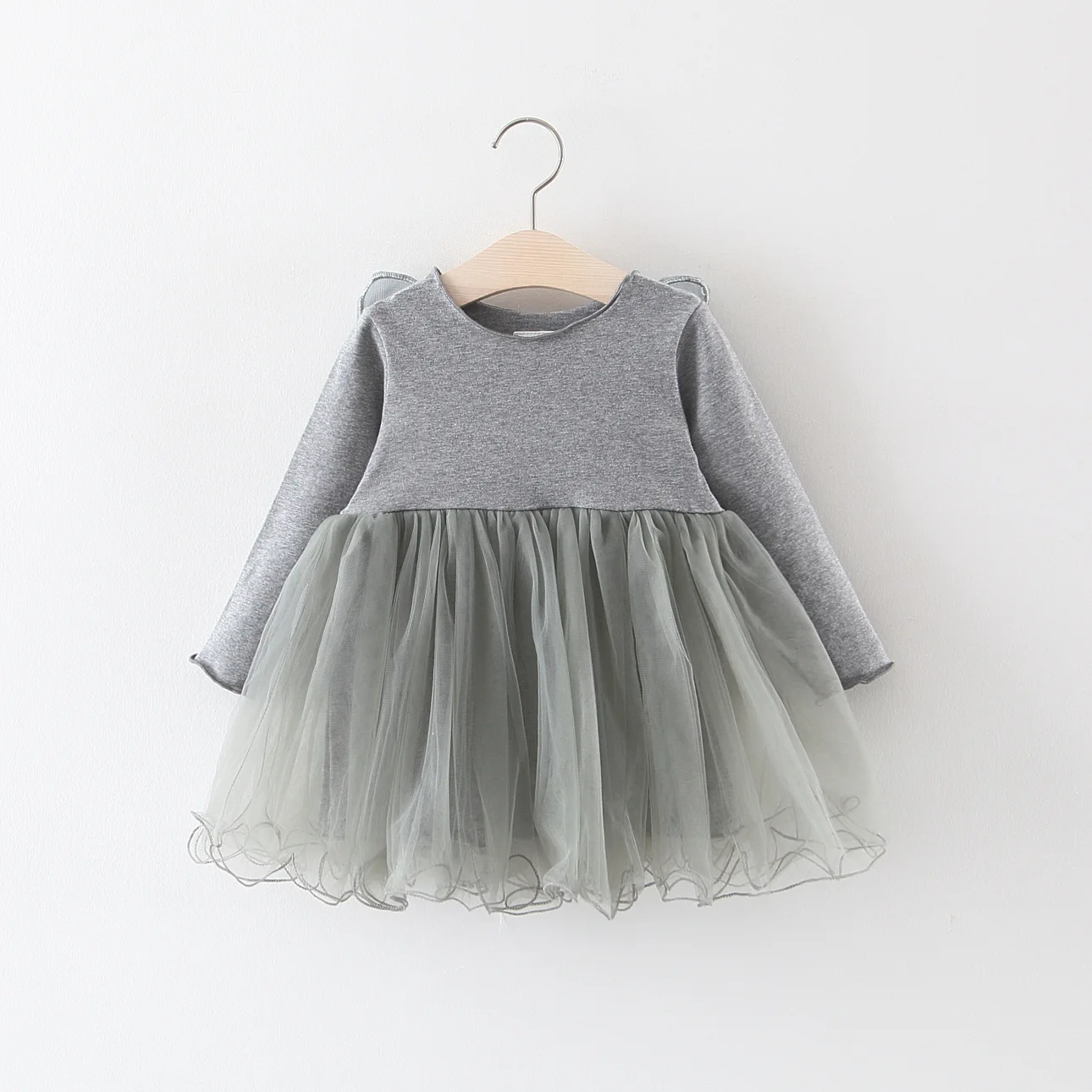 BibiCola/платье для маленьких девочек; коллекция года; сезон весна-осень; модное свадебное платье с длинными рукавами для новорожденных девочек; праздничная одежда для малышей