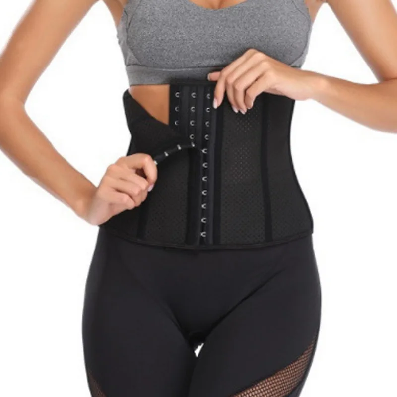 2018 Hot Women Waist Support Natural Latex Rubber Waist Trainer Cincher Underbust Corset Sports