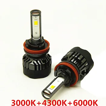 

1 pair Car LED Headlight Bulbs H4 H13 9004 9007 55W 3000K 4300K 6000K Good Quality 3 Colors auto led headlight