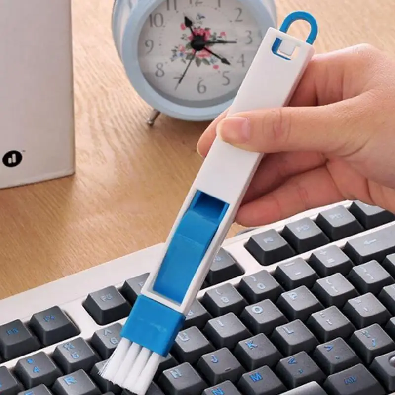 

Screen keyboard drawer wardrobe corner gap Dust removal cleaning brush 2 in 1 multi-function window slot brush with dustpan