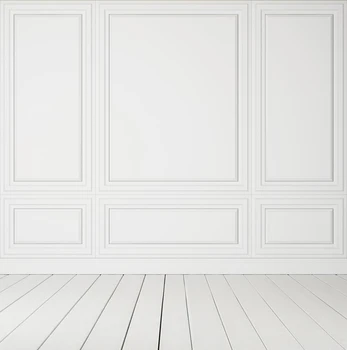 

HUAYI White Wall Wood Floor Art fabric Backdrop Photography For Newborn Drop Background XT-3602
