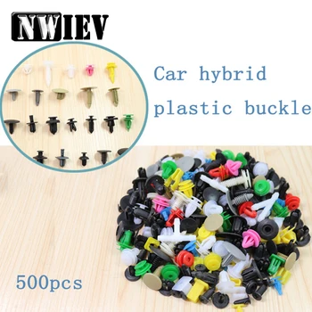 

NWIEV 500pcs/Set Mixed Fastener Car Door Bumper Fender Rivet Retainer Clips For Skoda a7 a5 Opel Astra h g j insignia Land Rover