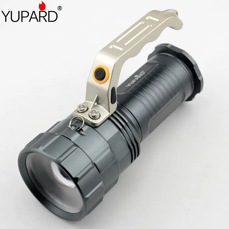 Yupard XM-L2 светодиодный вспышка светильник T6 светодиодный масштабируемый фонарь Точечный светильник фонарь фокус поиск светильник перезаряжаемые 18650 портативный светильник