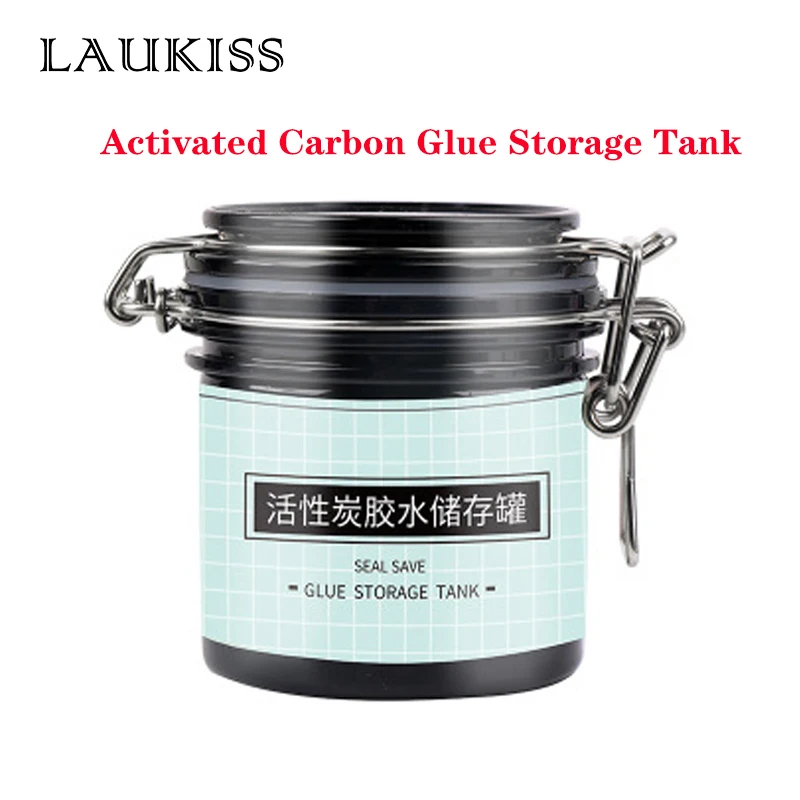 

Hot Eyelash Glue Storage Tank Adhesive Stand Container Individual Lash Extension Activated Carbon Storage Container Makeup Tool