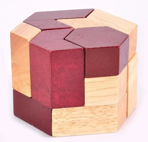 Geometric IQ Wooden Brain teaser Puzzle Game Toys for Adults Childrenin Puzzles from Toys