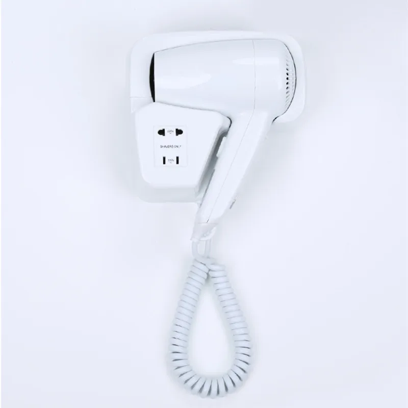 

220v 1100W Max Wall Mounted Hotel Bathroom Hair Dryer Hot And Cold Air Hair Blow Dryer Household Hair Care Product Free Shipping