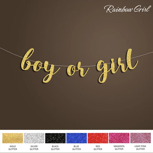 Boy Or Girl Banner Baby Shower Gender Reveal Decoration Sign Boy Or Girl Banner Baby Shower Gender Reveal Decoration Sign