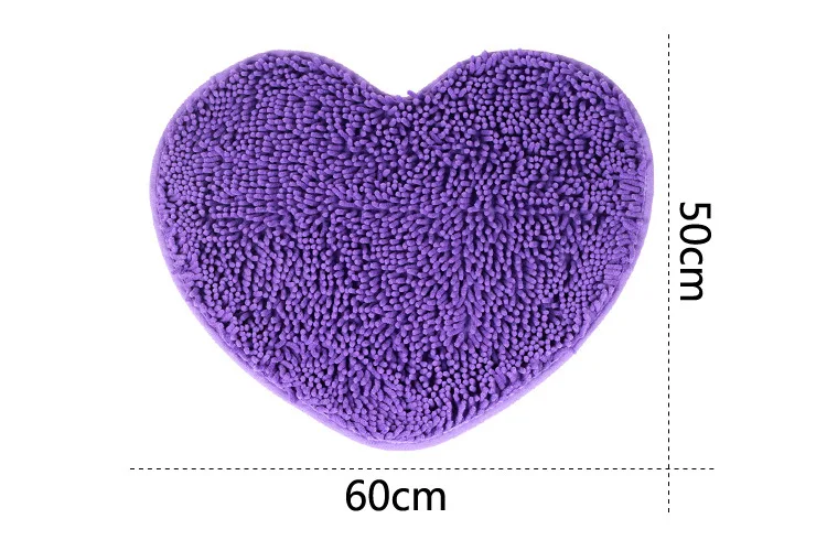 Плюшевые коврики в форме сердца, шенилле, супер мягкий Противоскользящий коврик с рождественским дизайном, подарок на день Святого Валентина, ванная комната, декор для спальни, подстилки и коврики