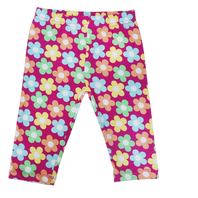Girls Autumn Legging Cotton Pants 3 pcs/lot Knee Length Pants Capris Baby Clothes Child Kids Clothing Little Q