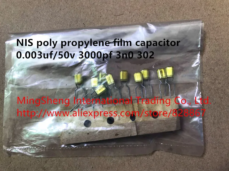 

Original new 100% NIS poly propylene film capacitor 0.003uf50v 0.003uf/50v 3000pf 3n0 302 (Inductor)