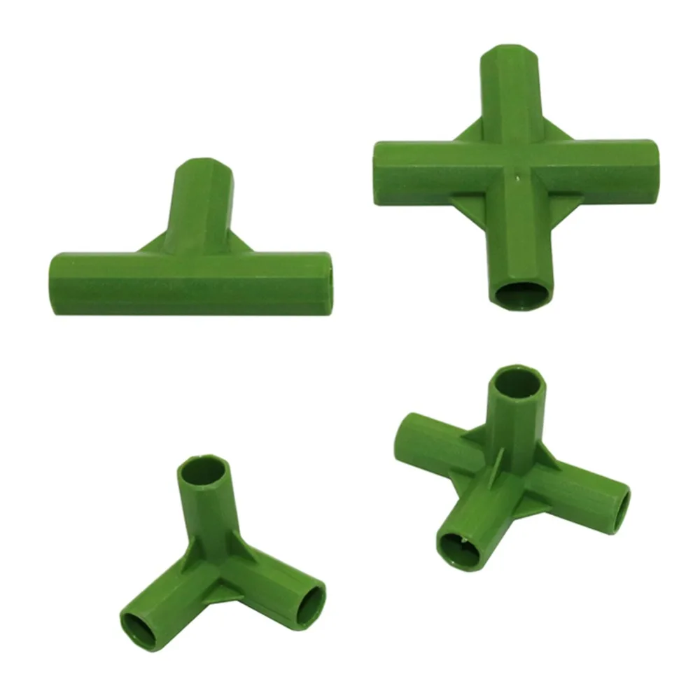 

Plant support Bracket joint 3-way 4-way Plastic connector for 11mm Flower support Stakes Connector 2 Pcs