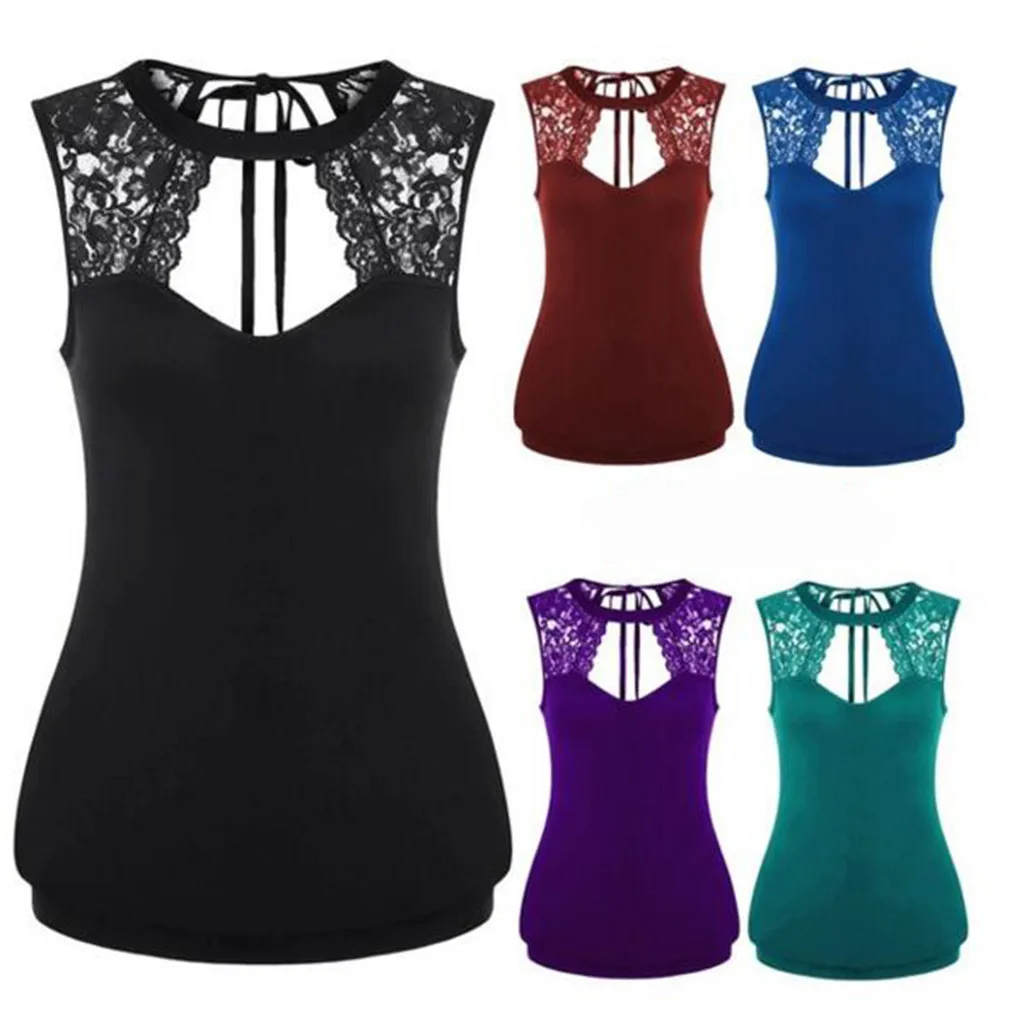 

Women's Openwork Top Lace Stitching Strapless Halter Large Size Blouse women clothes 2019 topic summer top top womensexy top