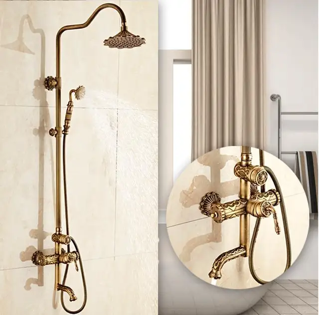 Bathroom Faucet Br Crane Antique Bronze Bath Shower Wall Bathroom Faucet Br Crane Antique Bronze Bath Shower Wall Mounted Set With