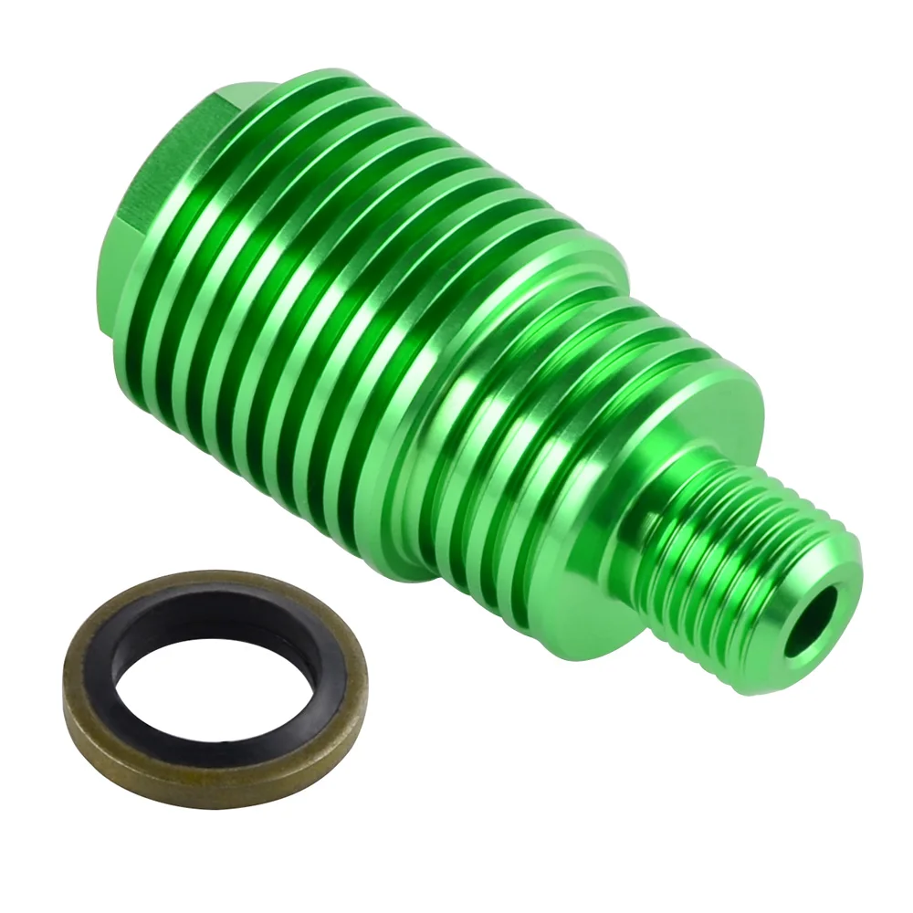 Green M10 ЧПУ сзади тормозной суппорт охладитель болт 1,25 1,0 нить для KTM Honda Kawasaki Suzuki Yamaha Aprilia Триумф - Название цвета: Green