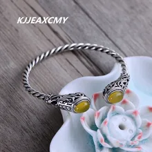KJJEAXCMY ювелирные изделия из стерлингового серебра 925 пробы, hand huang yusui, выдолбленный женский браслет