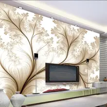 Современные минималистичные обои 3d Простые цветы на заказ обои для стен 3 d фото обои 3d обои для спальни