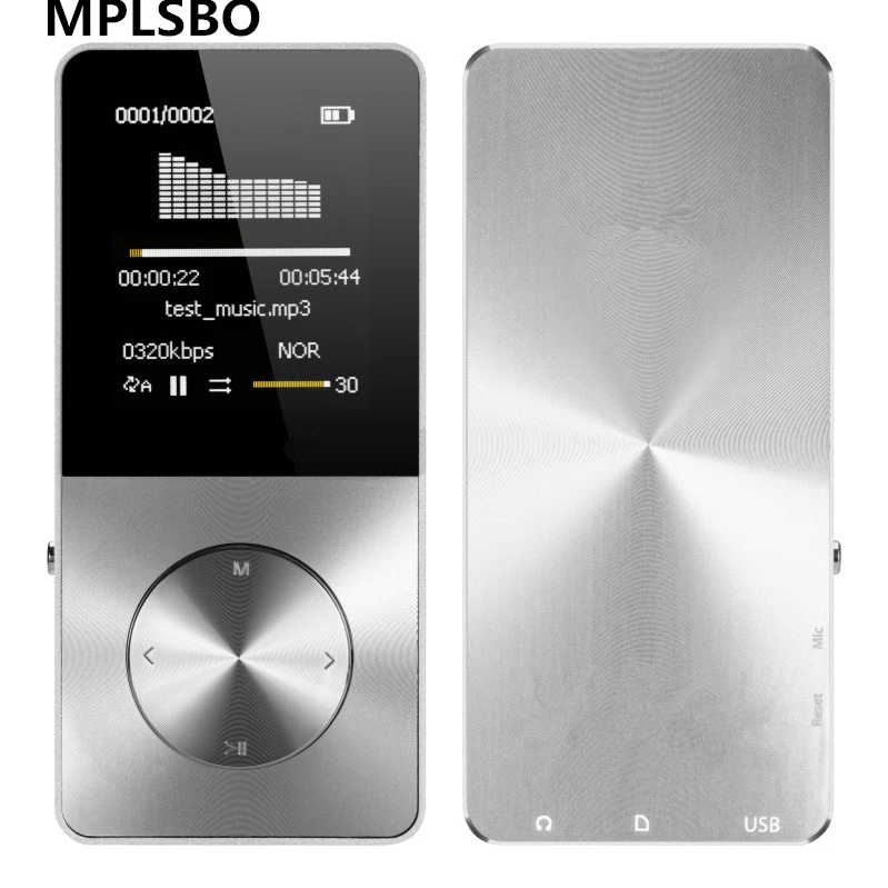  MPLSBO HiFi Metal MP4 Player Built-in Speaker 4GB 8GB 16GB 1.8 Inch Screen TF card slot Card with V