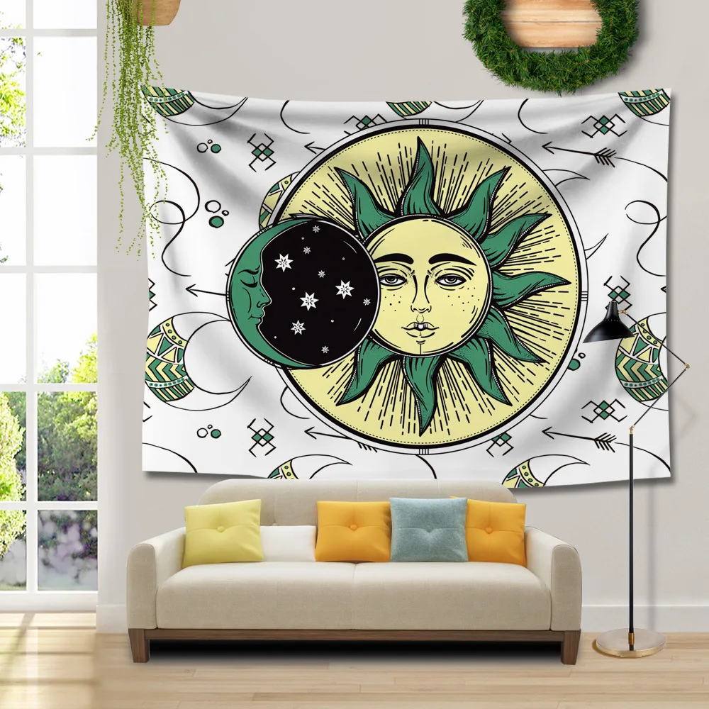 

Home Textiles Indian Style Print Tapestry Wall Hanging Printed Carpet Decorative Tapestry for Home Washable Mandala Tapestry