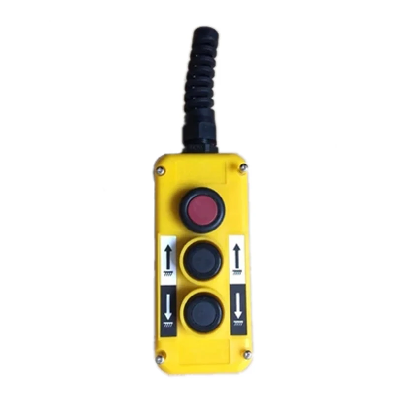 

New 5A Crane Push Button Switch Emergency Stop Push Button on off Switch For Hoist Crane Pendant Control Station