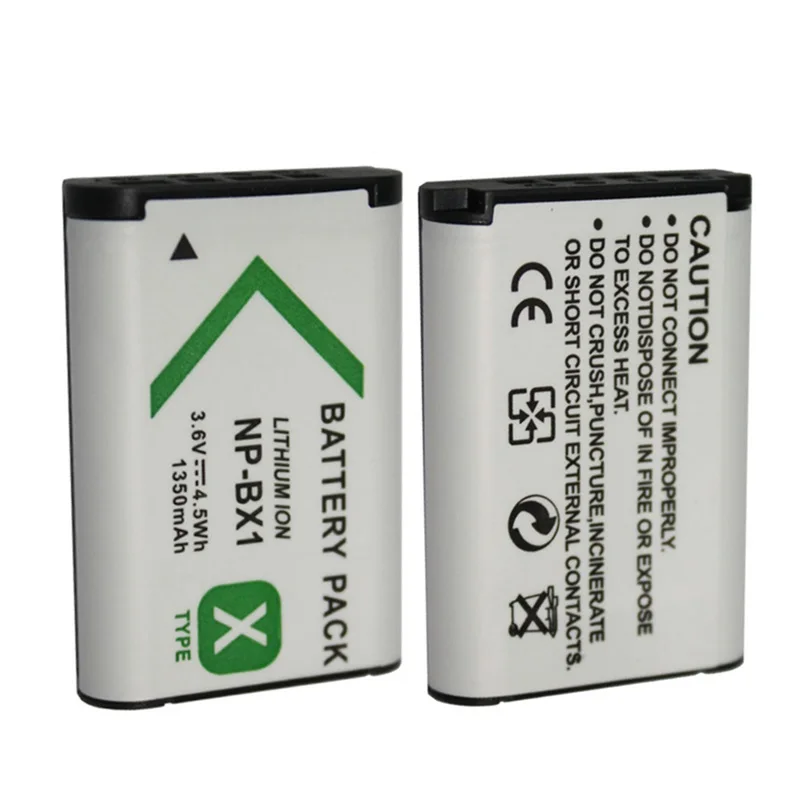 

NP-BX1 Battery NPBX1 for Sony DSC-RX100 WX350 RX1 HDR-AS200v AS15 AS100V X1000V X3000/R Digital Camera Bateria Pack 3.6V Li-Ion