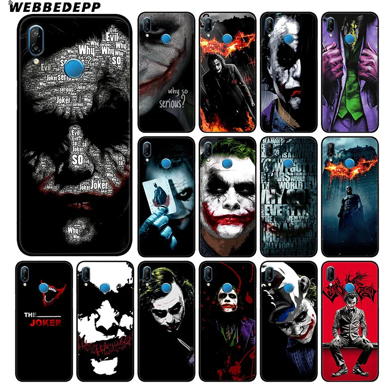 Мягкий чехол WEBBEDEPP The Dark Knight Joker для Huawei P30 P20 Pro P10 P9 Lite 2017 P Smart 2019 &amp Nova 3 3i Y9 |